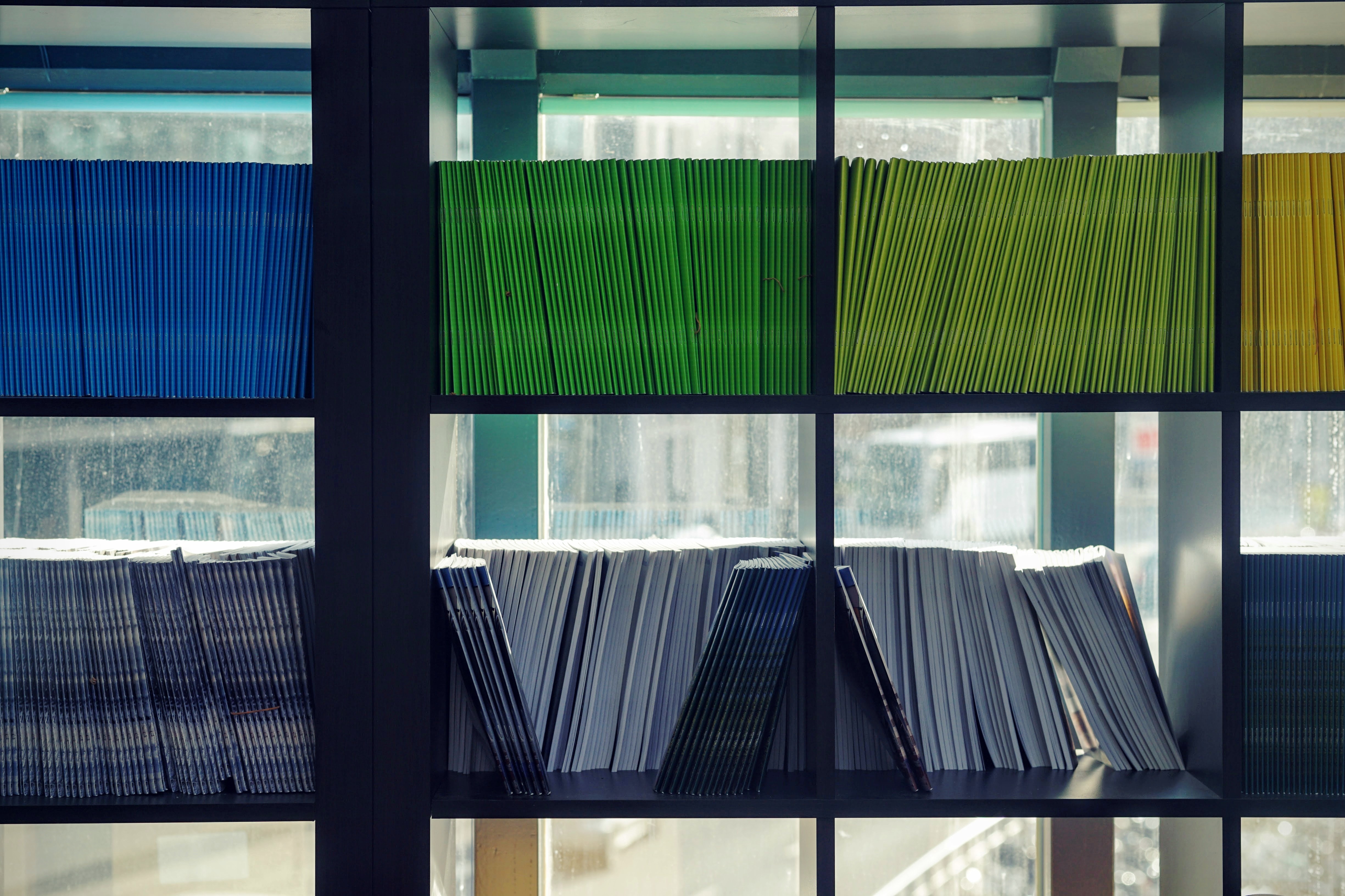 files on a book shelve - foreclosure refinance