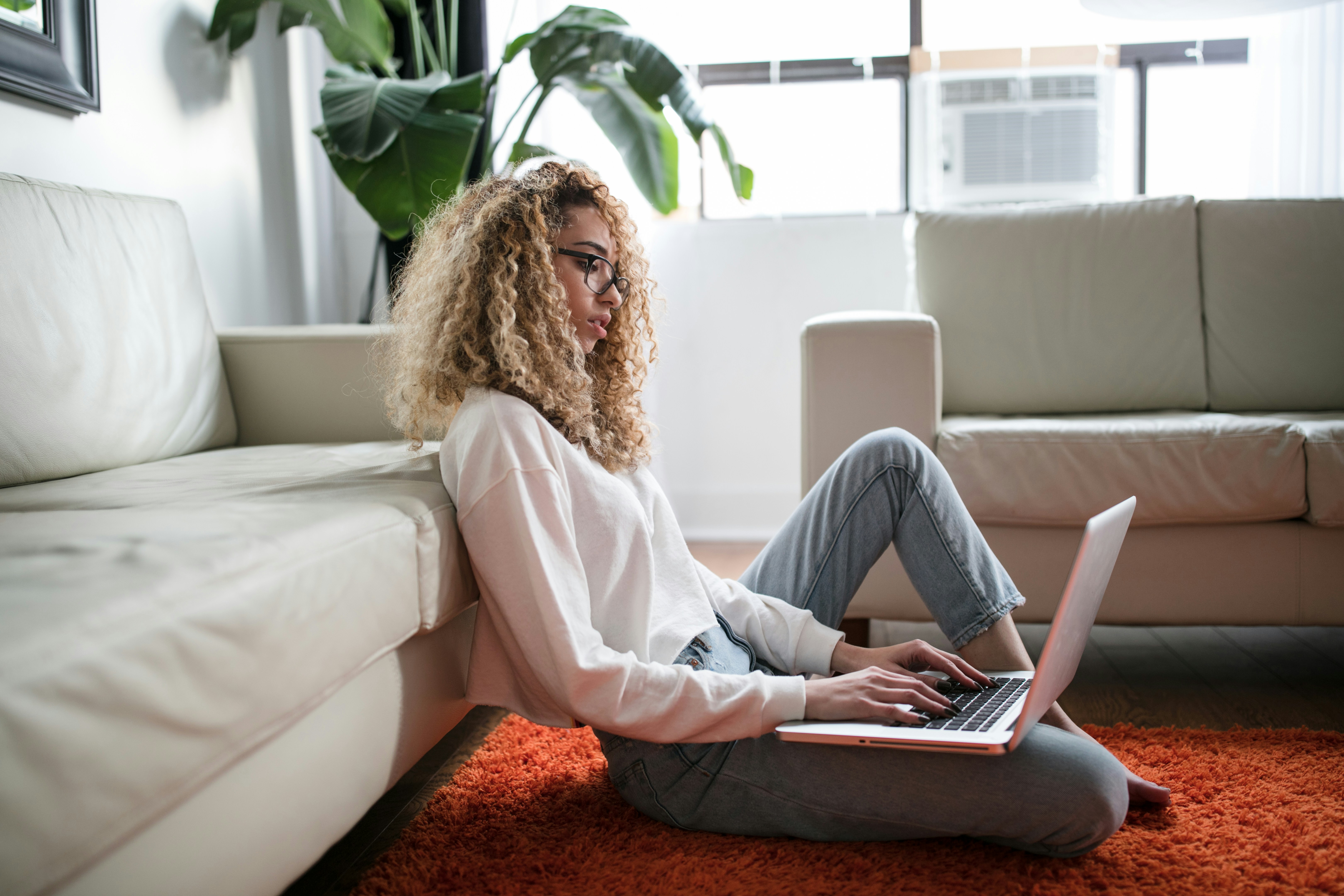 Woman Searching About No Seasoning Cash Out Refinance